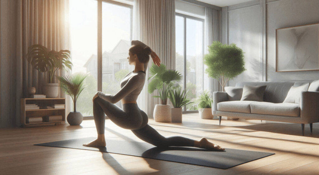 knee to chest stretch